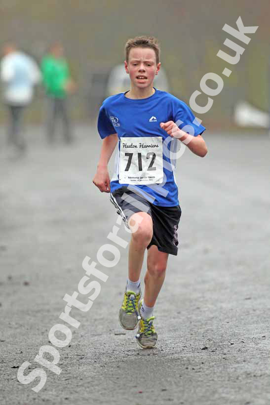 Under-13s winner 712, Heaton Harriers Memorial Road Race.